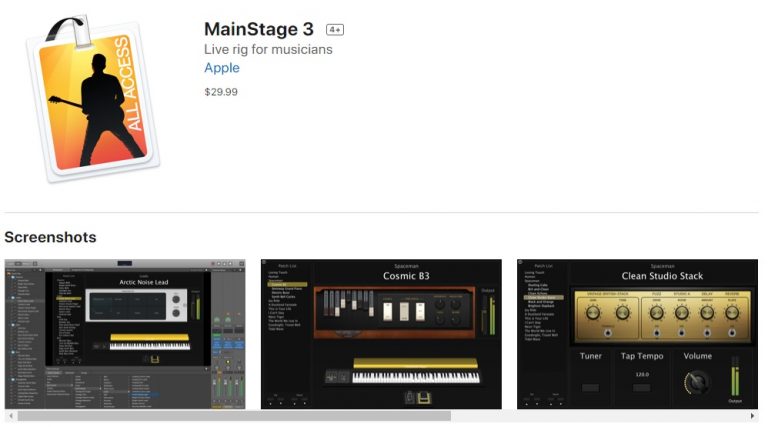 apple mainstage requirements